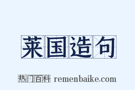 莱国造句是什么意思的图片